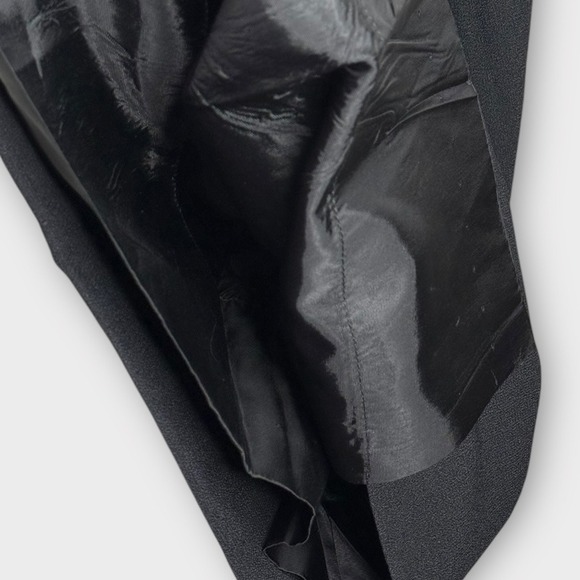 VTG 1950s‎ Mr. Blackwell Black Sequin Beaded Illusion Neck Cocktail Dress Small - Picture 7 of 10